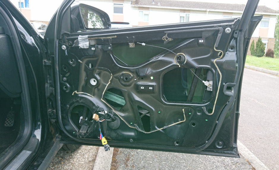 Car Door Internals Removed