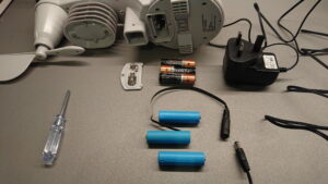 Weather station with battery eliminators
